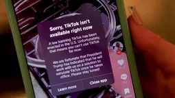TikTok dejó de funcionar en Estados Unidos: 170 millones de usuarios no pudieron entrar este domingo