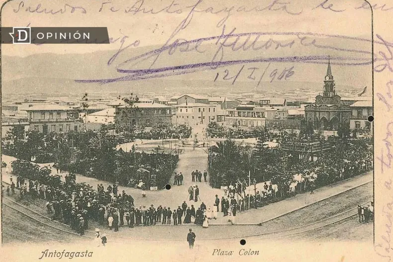 11152 postal de la plaza colon de antofagasta en 1906.webp