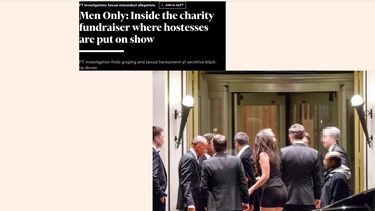 Quiero que te quites los calzones y bailes en esa mesa: El acoso de la cena sólo para hombres de la élite británica