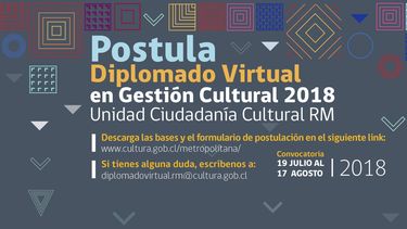 Facultad de Artes U. Chile y el Ministerio de Cultura abren convocatoria para cursar diplomado virtual en gestión cultural