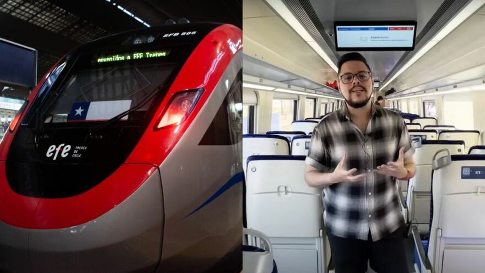 VIDEO| Venezolano viaja en el tren más rápido de Sudamérica en Chile: Es un gran avance