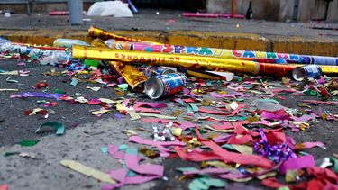 35 toneladas de basura dejó la celebración de año nuevo en Santiago