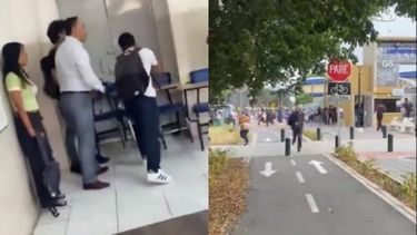 VIDEO| Momento de terror se vivió en Universidad de Guayaquil tras ingreso de banda criminal