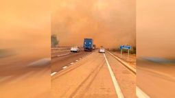 Ruta 68 completamente cortada por incendio forestal: Estas son las alternativas para viajar