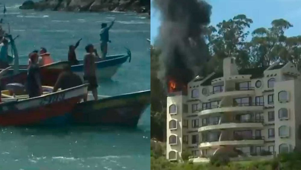 VIDEO| Emergencia en vivo: Departamento se incendia durante homenaje en Pingueral