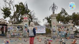 Organización INSE Chile realiza intervenciones artísticas en contra del Sename