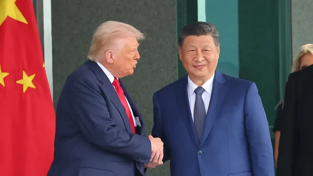 Donald Trump aterrizó en China - Agencia EFE