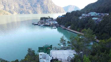 Río Baker, Caleta Tortel, en la Región de Aysén.&nbsp;