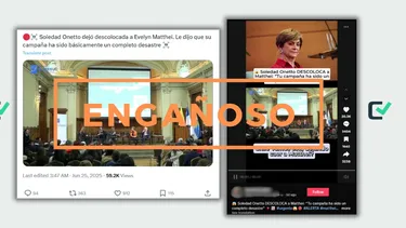 Es engañoso que Soledad Onetto dijera que la campaña de Matthei “ha sido un completo desastre”
