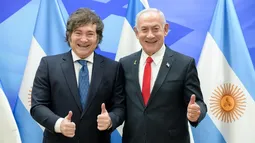 Un verdadero amigo: Derroche de elogios entre Milei y Netanyahu tras encuentro en Israel