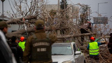 Viento catabático en Santiago - Agencia Uno