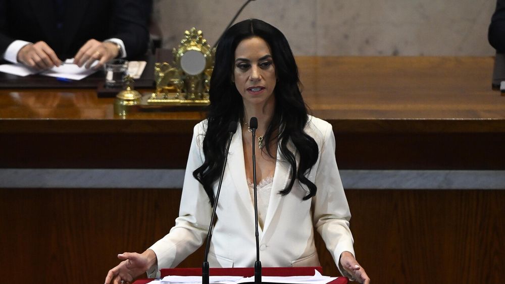 Paulina Nuñez presidenta del senado, durante la presentación de la Cuenta Pública del Congreso Nacional - Agencia Uno