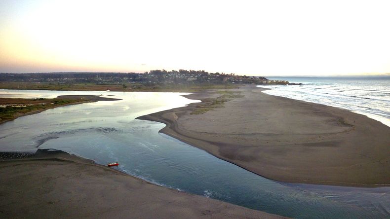 Desembocadura del río Maipo.&nbsp;