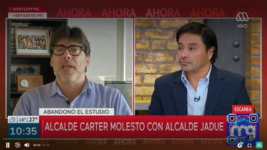 Carter se retira del matinal de Mega tras palabras de Jadue: Estoy chato de los que dicen que son los verdaderos jesucristos salvadores del país