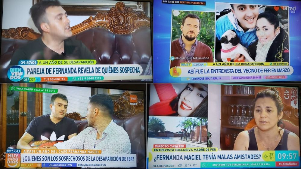 REDES| Todos los días especulan lo mismo: Televidentes critican cobertura morbosa del caso de Fernanda Maciel en matinales
