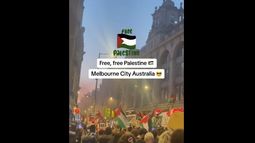VIDEO| Melbourne genera una de las más masivas marchas callejeras a favor de Palestina
