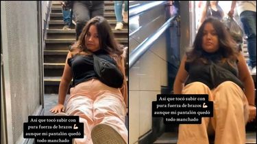 VIDEO| Joven en silla de ruedas denuncia cómo debe arrastrarse en Metro por ascensor malo