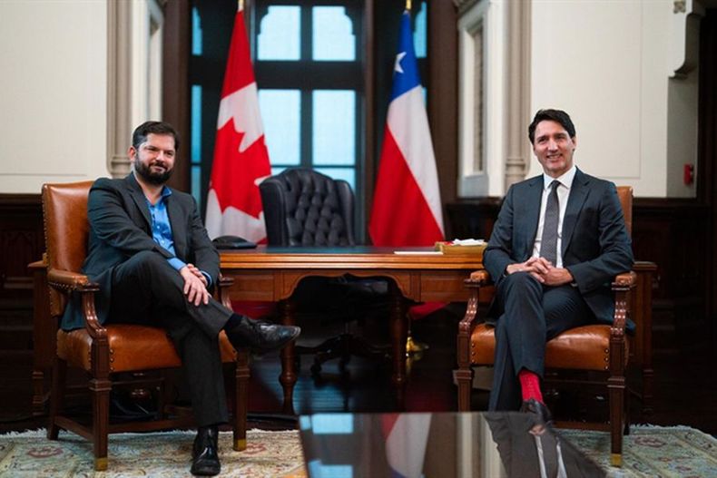 Boric Presidente de Chile y Trudeau Primer Ministro de Canada.jpeg