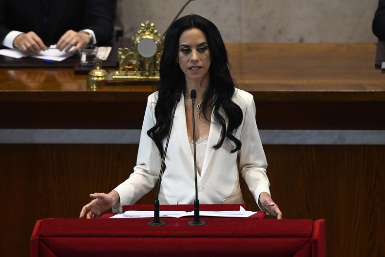 Paulina Nuñez presidenta del senado, durante la presentación de la Cuenta Pública del Congreso Nacional - Agencia Uno
