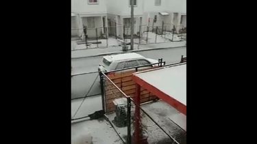 VIDEO| Sistema frontal genera bello amanecer completamente nevado en Cajón del Maipo