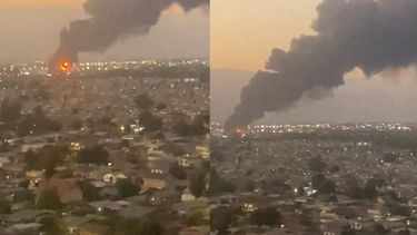 Gran incendio afecta sector industrial de Pudahuel: Se vio columna de humo en Santiago