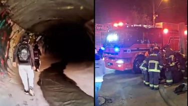 Cinco amigos caminaron de Franklin a La Pintana por túneles de aguas servidas: Pidieron socorro