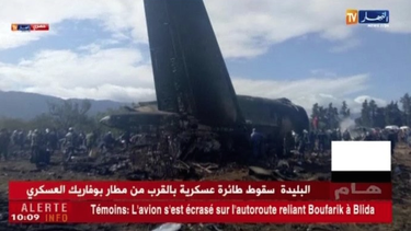 Más de 250 muertos deja accidente de avión militar en Argelia
