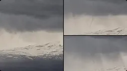 Sernageomin detecta posible formación de tornado en las cercanías del volcán Llaima en La Araucanía