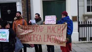 FOTOS| La manifestación en Londres para la liberación de la Machi Francisca Linconao