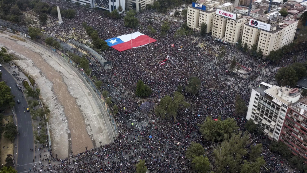Gran marcha del 25 de octubre durante el Estallido Social.&nbsp;