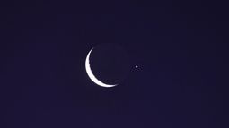 La Luna y Júpiter juntos - Captura de video