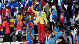 Lumumba Vea apareció en el partido entre Congo y Colombia por el Mundial 2026 - Captura de video Lumumba Vea apareció en el partido entre Congo y Colombia por el Mundial 2026 - Captura de video