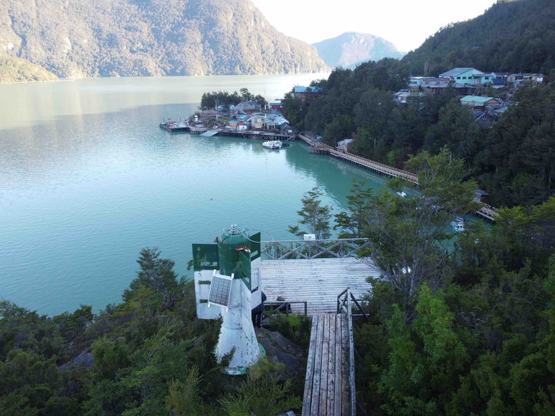 Río Baker, Caleta Tortel, en la Región de Aysén.&nbsp;
