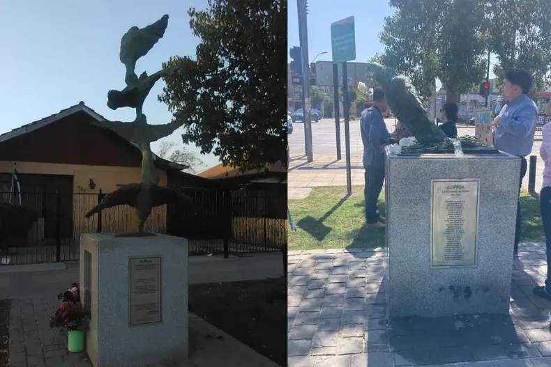 no es un hecho aislado danan el memorial que recuerda a ana gonzalez y a 78 victimas de la dictadura en san joaquin.webp