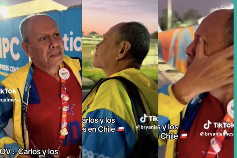 Periodista colombiano se emociona con atardecer de Santiago.jpeg