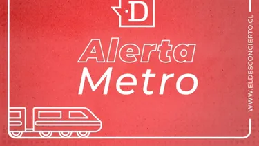 Gráfica de Alerta Metro en el Metro de Santiago de El Desconcierto