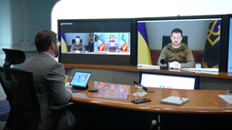 VIDEO Así fue la reunión telemática que sostuvo Boric con Zelensky