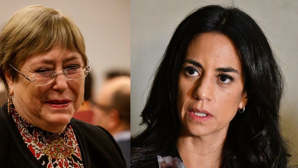 Expresidenta Michelle Bachelet y presidenta del Senado, Paulina Núñez (RN). Créditos: Agencia UNO.