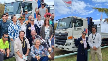 Rapa Nui recibe los primeros camiones grúa que se integran a la pesca artesanal y a labores de emergencia durante marejadas