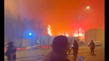 Incendio forestal afecta peaje Agua Amarilla y provoca corte de Autopista del Itata