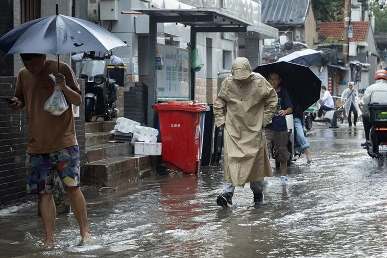 China sufre por las lluvias - Agencia EFE