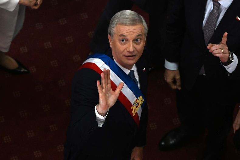 José Antonio Kast en su primera Cuenta Publica en el salón plenario del Congreso Nacional de Valparaíso - Agencia Uno