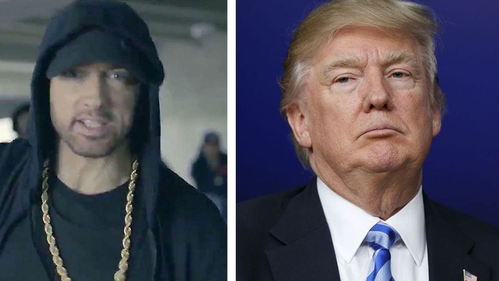 VIDEO| La épica tiraera en que Eminem le dice a Donald Trump que es un abuelo racista de 94 años