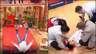 VIDEO| Así fue la caída de Yuhui Lee en matinal de Canal 13: Habrá millonaria multa