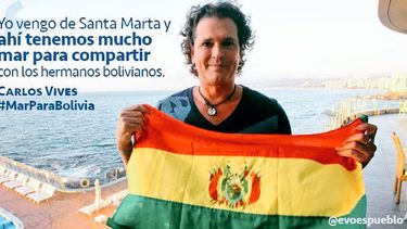 El día en que Carlos Vives dio su apoyo a la demanda marítima de Bolivia