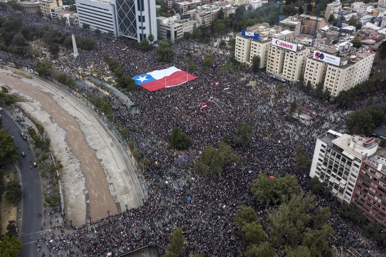 Gran marcha del 25 de octubre durante el Estallido Social.&nbsp;