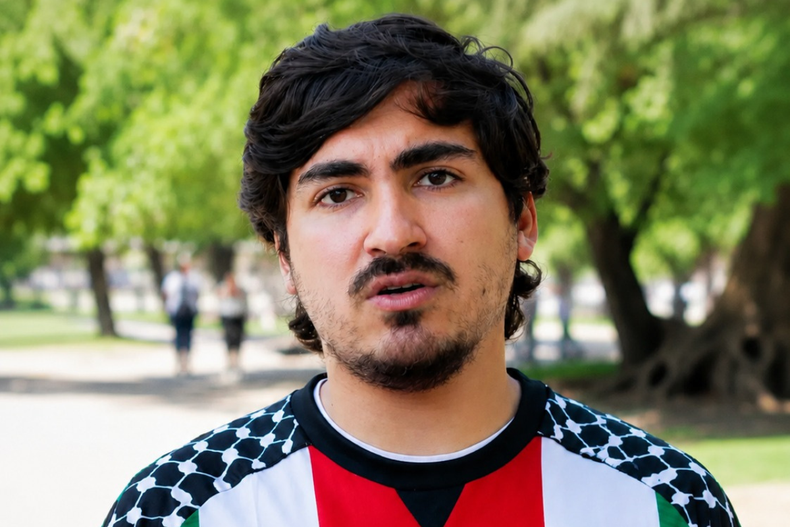 Felipe Uthman, integrante chileno del convoy hacia Gaza.