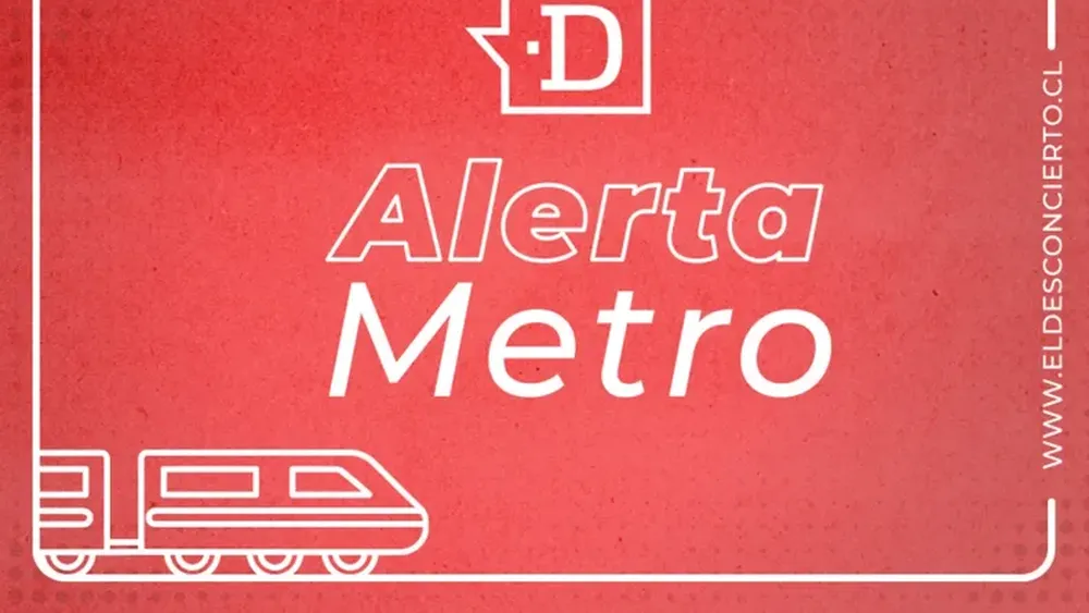 Gráfica de Alerta Metro en el Metro de Santiago de El Desconcierto