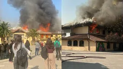 VIDEO| Incendio de grandes proporciones consume la Municipalidad de Peñalolén: Hay evacuados y peligro de propagación