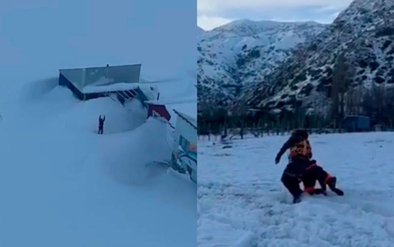Así fue el rescate en el Cajón del Maipo tras las históricas lluvias y nevadas - Captura de video